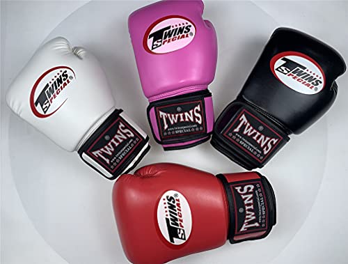 YODZ Guantes De Boxeo para Hombres Y Mujeres - Guantes De Cuero De Impacto para Entrenamiento De Boxeo Kickboxing Sparring para Saco De Boxeo, Kickboxing, Muay Thai, MMA,Blanco,14oz