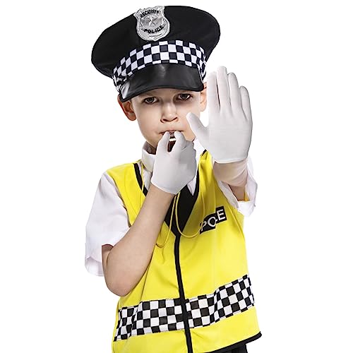 Yolev 4 Pares Guantes Blancos para Niños Guantes Blancos de Algodón para Niñas y Niños Guantes de Vestir para Disfraz de Cosplay Guantes Formales Hasta la Muñeca para Fiesta y Boda