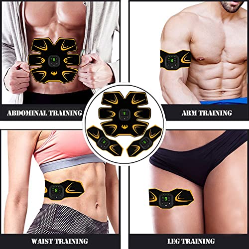 Yongge ABS Estimulador Muscular para Bdomen,Abdominales Electroestimulacion,Electroestimulador Muscular Abdominales,EMS Estimulador Muscular Abdominales Cinturón