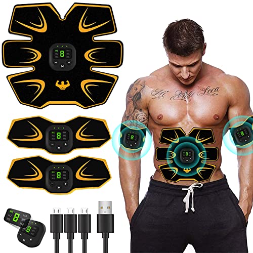 Yongge ABS Estimulador Muscular para Bdomen,Abdominales Electroestimulacion,Electroestimulador Muscular Abdominales,EMS Estimulador Muscular Abdominales Cinturón