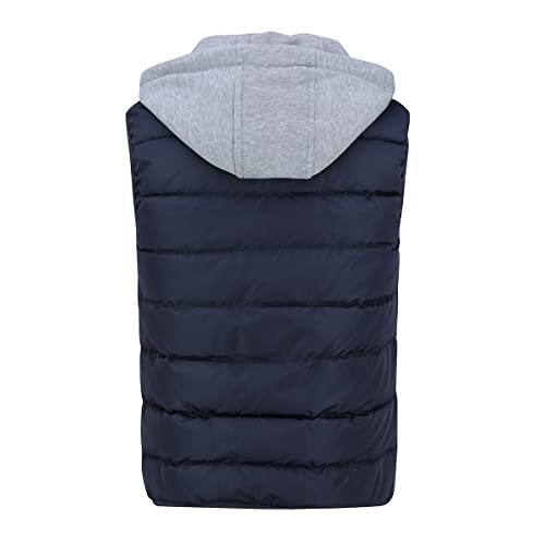 YOUTHUP Hombre Chaleco Acolchado con Capucha Ligero Chalecos Exteriores para Hombre Gilet de Invierno