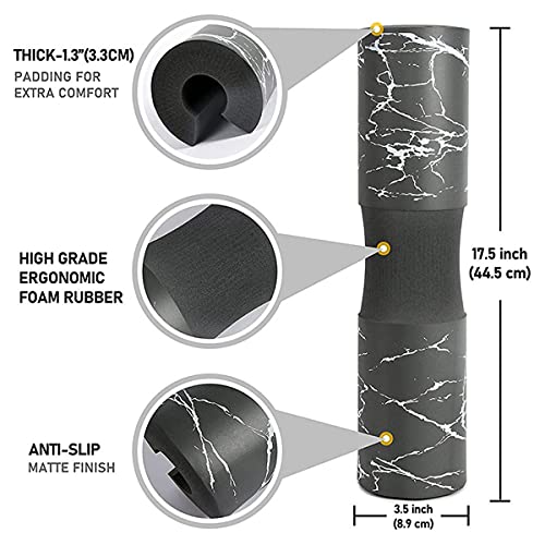Yuikome - Cojín para sentadillas de mancuernas (cojín de protección para los hombros), ideal para sentadillas, ranuras, empuje de cadera, levantamiento de pesas y más