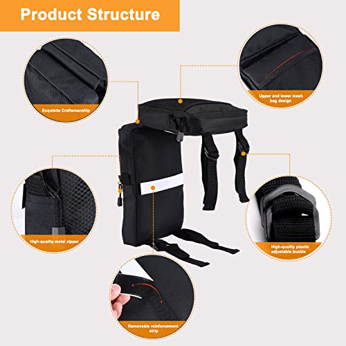 YULLING Bolsas de Almacenamiento para Guardabarros ATV 600D Oxford ATV, Bolsa Colgante Impermeable, Color Negro, 2 PCS