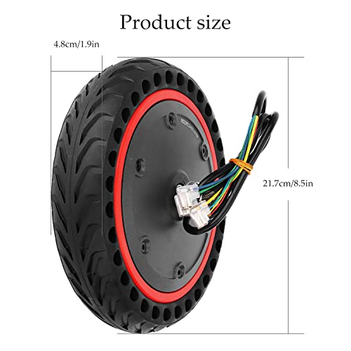 Yungeln Motor Reemplazo de neumático sólido 350w 36v Motor con rueda Compatible con 1S M365 Pro Pro2 Scooter eléctrico