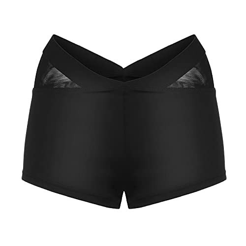 YWLINK Shorts De Fitness Moda Mallas PáNtalones Cortos Deportivos De Skinny EláStico Alta Cintura para Mujer Yoga Gimnasio Sexy Mini Pantalones De Yoga con Levantamiento De Cader Costuras De Malla