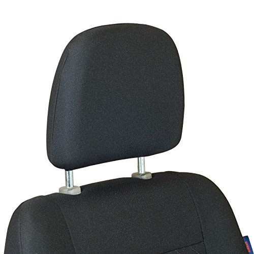 Zakschneider Fundas De Asiento para Mercedes Sprinter -2005 - Conjunto De Fundas 1+2 - Color Premium Cuadrados Negros