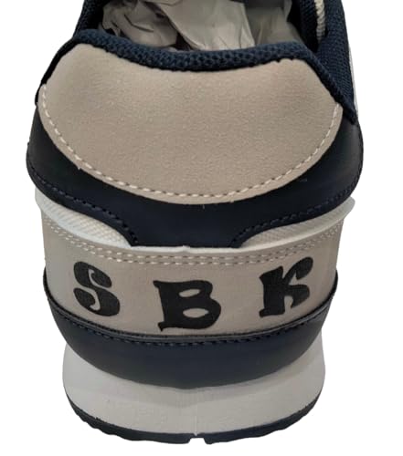 Zapatillas Chico para Baile Latino SBK, Deportivas Blancas Salsa Bachata Kizomba Hombre (44)