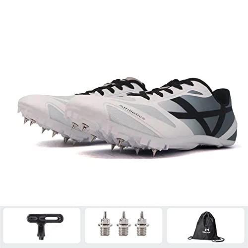 Zapatillas de Clavos Atletismo,con 8 Clavos,Unisex Spikes Atletismo para Pista,Antideslizantes,Atletismo para Velocidad Sprint