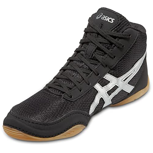 Zapatillas de lucha Matflex 5 GS (Ni?o peque?o / Ni?o grande), Negro / Plateado, Ni?o peque?o de 3M EE. UU.