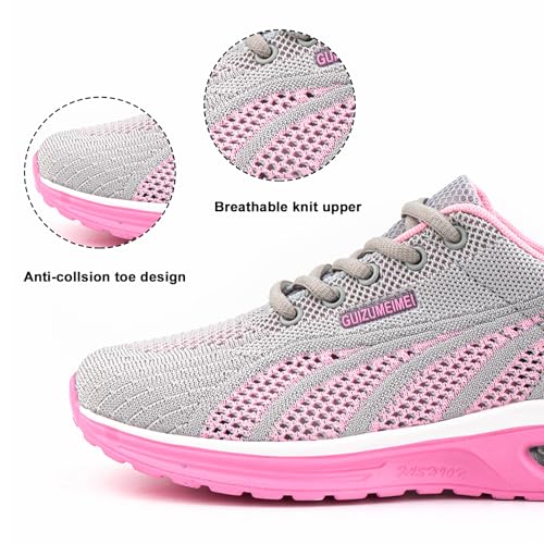 Zapatillas de Running Mujer Ligero Deportivas Zapatos Zapatillas de Running Transpirables Gimnasio Sneakers Casual Deportivas Rosa EU 39