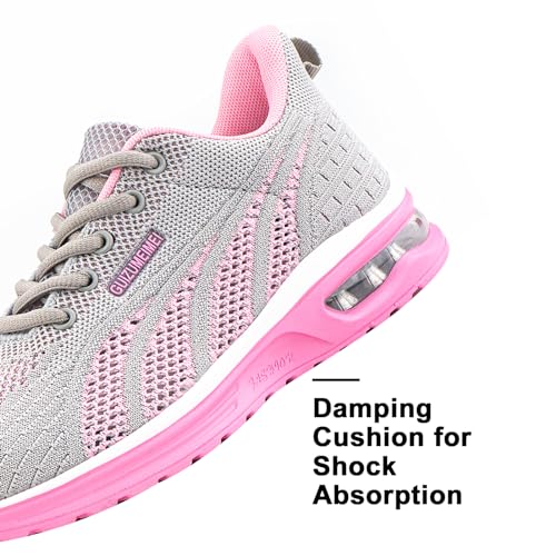 Zapatillas de Running Mujer Ligero Deportivas Zapatos Zapatillas de Running Transpirables Gimnasio Sneakers Casual Deportivas Rosa EU 39