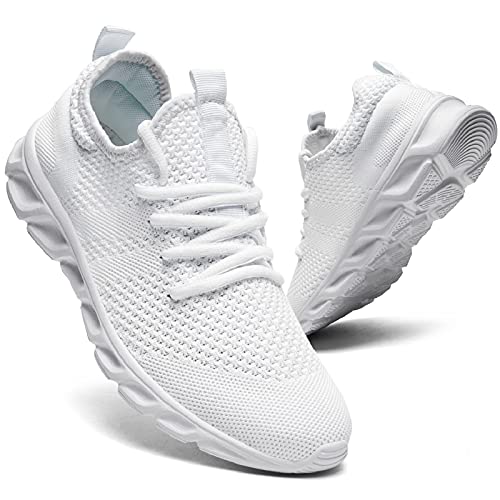 Zapatillas Mujer Deportivas Zapatos Running Bambas Deporte Cordones Zapatilla Correr Deportivos Casual Deportiva Fitness Mujeres Andar ShoesTrabajo Gym Sneakers Blanco 37