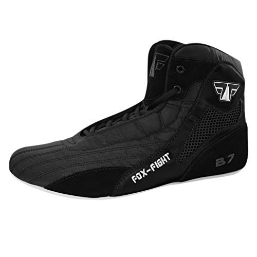 Zapatills de FOX-FIGHT para deportes de lucha, rings, fitness, FF2911, negro, 44 EU