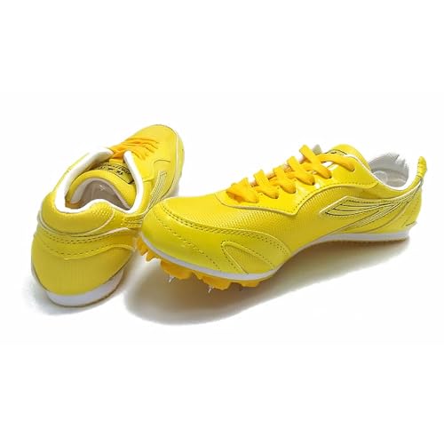 Zapatos con Clavos para Atletismo,Zapatos con Clavos Campo,Zapatillas de Correr con Clavos,Unisex Spikes Atletismo para Pista,Transpirable Antideslizante,para Running,Salto Largo,Training