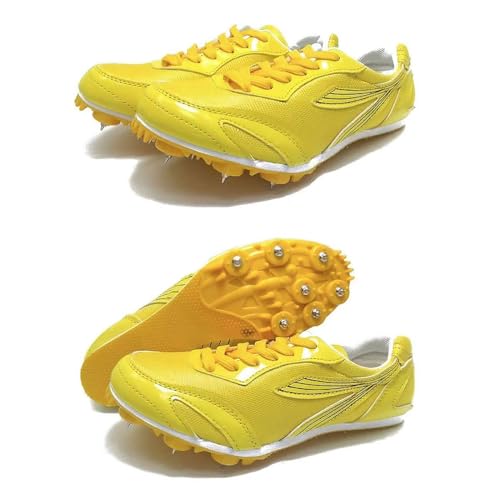 Zapatos con Clavos para Atletismo,Zapatos con Clavos Campo,Zapatillas de Correr con Clavos,Unisex Spikes Atletismo para Pista,Transpirable Antideslizante,para Running,Salto Largo,Training