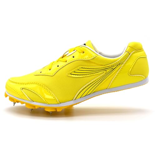 Zapatos con Clavos para Atletismo,Zapatos con Clavos Campo,Zapatillas de Correr con Clavos,Unisex Spikes Atletismo para Pista,Transpirable Antideslizante,para Running,Salto Largo,Training