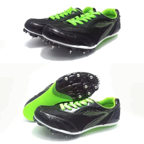 Zapatos con Clavos para Atletismo,Zapatos con Clavos Campo,Zapatillas de Correr con Clavos,Unisex Spikes Atletismo para Pista,Transpirable Antideslizante,para Running,Salto Largo,Training