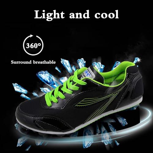 Zapatos con Clavos para Pista Y Campo,Zapatillas De Atletismo Clavos,Zapatillas De Clavos Deportivas,Transpirables De Malla,Unisex,Resistencia Al Desgaste,para Pista Y Campo Deportivas