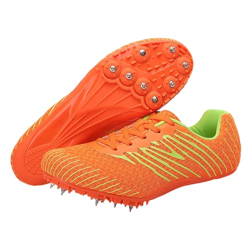 Zapatos con Clavos para Pista y Campo,Zapatillas de Correr con Clavos,Unisex Spikes Atletismo,Unisex,Duraderos,Transpirable,Antideslizante,para Running,Salto Largo,Entrenamiento,Competición