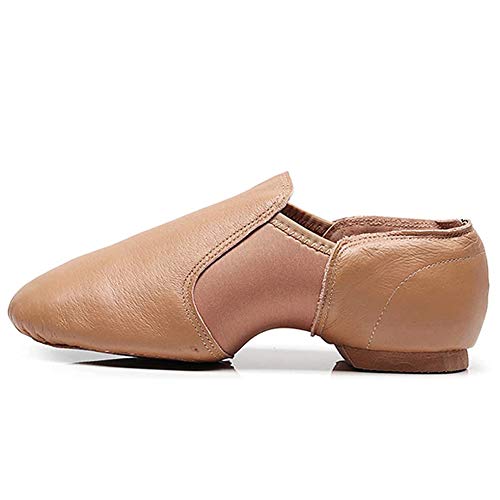 Zapatos de Baile Latino Ballet Mujer PU Cuero Comodos Adultos Zapatillas Baile Moderno Salon Salsa Jazz Gimnasia Negro 37 EU