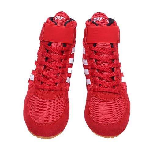 Zapatos De Boxeo Altos,Botas De Boxeo para NiñOs,Botas De Boxeo De Entrenamiento,Talla Grande,InsíPido,para Uso En Levantamiento De Pesas,Entrenamiento De Fuerza,Peso Muerto,Lucha Libre