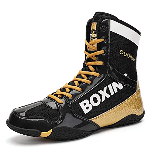 Zapatos de Boxeo para Hombre, Zapatos de Lucha Libre para Adolescentes, Muay tailandés, Kickboxing, Boxeadores, Entrenadores, Deportes de Lucha, Zapatos de Culturismo Transpirables