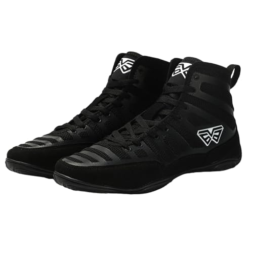 Zapatos de Boxeo, Zapatos de Lucha para Mujer/Hombre,Zapatilla de Deporte de Lucha de Kickboxing,Zapatos de Lucha de Entrenamiento,Alto Poder Explosivo,3 Colores(39-46EU)