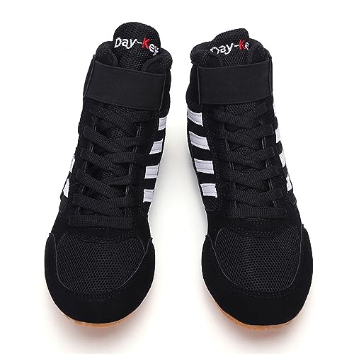 Zapatos de Boxeo,Zapatillas de Lucha,Botas de Boxeo,Unisex,Superior de Malla Transpirable,Antideslizantes,Confort,Duraderos,Capacitación de Fitness Zapatos de Boxeo,para Hombre,Mujer,Juvenil