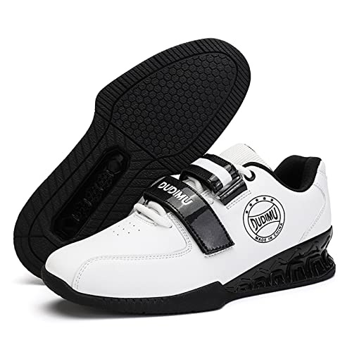 Zapatos de culturismo para levantamiento de pesas, levantamiento de pesas y sentadillas, White610, 41 EU