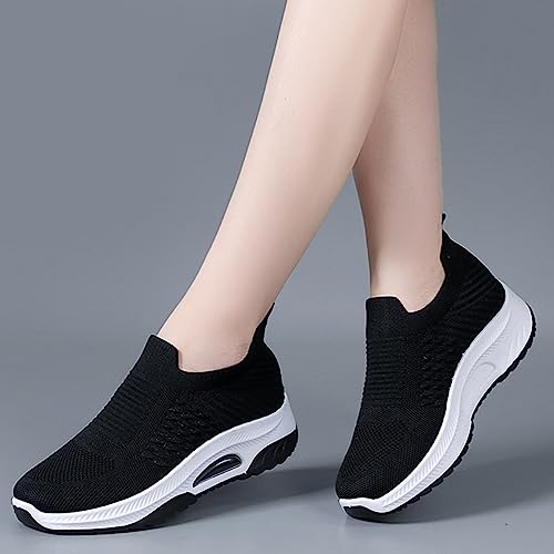 Zapatos de spinning para mujer Zapatos de mujer Comercio al aire libre Suela gruesa Zapatos de mujer Casual Moda Deportiva Zapatos de mujer Zapatos de malla Zapatos impermeables transpirables para