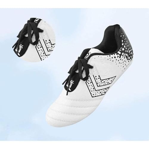 Zapatos De Taekwondo Unisex, Calzado Deportivo Para Karate Y Boxeo, Zapatillas Ligeras De Rayas Negras Para Kung Fu Y Tai Chi, Calzado Deportivo Para Entrenamiento Diario Y Gi(Size:45 EU,Color:Blanco)