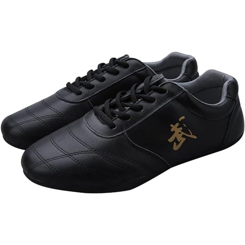 Zapatos De Tai Chi Zapatillas De Artes Marciales Ligeras Y Transpirables Boxeo Karate Kung Fu Zapatos De Tai Chi Zapatos De Artes Marciales Tradicionales Chinos Zapatillas De D(Size:44 EU,Color:Negro)