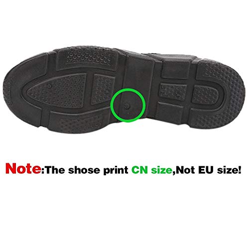 Zapatos de Vestir de Negocios para Hombres Zapatillas de Piel Casual con Estilo Suave Fiesta Moda Cuero Negro Blanco riou