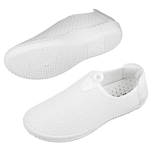 Zapatos Deportes de Maya, Zapatillas Deportivas Instantáneas para Mujer Suaves para Trotar o Caminar Vulcanizadas Tejidas Calzado para Verano (2331 Blanco, Numeric_40)