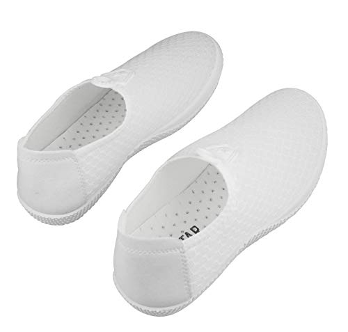 Zapatos Deportes de Maya, Zapatillas Deportivas Instantáneas para Mujer Suaves para Trotar o Caminar Vulcanizadas Tejidas Calzado para Verano (2331 Blanco, Numeric_40)