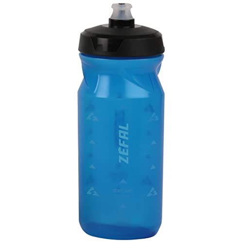 ZEFAL Sense Soft 65 - Bidón Ciclismo y MTB - Botella Bicicleta y Deporte Sin BPA - Azul Translúcido, 650 ml