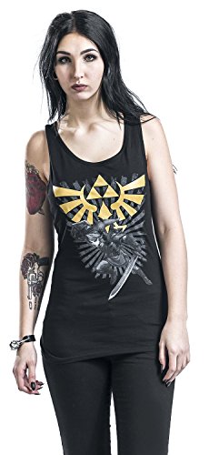 Zelda - Camiseta nadadora - Link con Master - mujer - negro - L