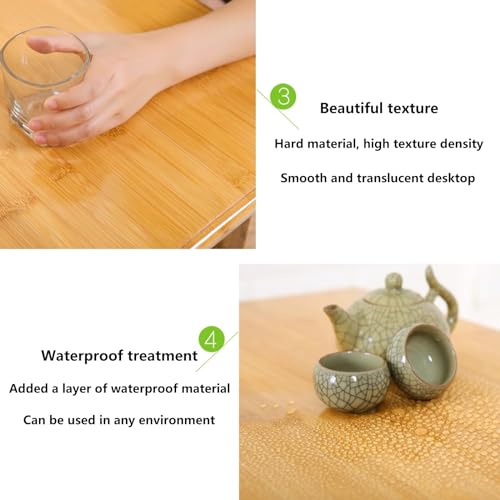 ZENCIX Mesa de Suelo Japonesa, Mesa de Comedor Japonesa de Bambú, Mesa de Centro Baja Plegable para Sentarse en El Suelo, Mesa Plegable Kotatsu Mesa de Meditación de Granja