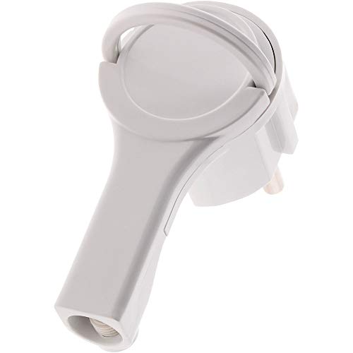 Zenitech -Enchufe macho 2P+T 16A blanco extra plano - Zenitech