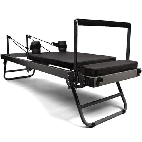 ZEOYHPOR Reformador De Pilates Portátil Multifuncional Máquina De Pilates Plegable Cama Pilates Intensidad Regulable Equipo Ejercicio Yoga Equipo Entrenamiento para Hacer Ejercicio En Casa,B