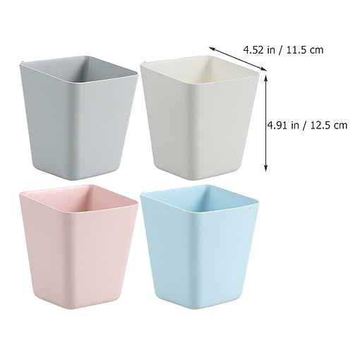 Zerodeko Cesta colgante pequeña para colgar tazas, carrito rodante, organizador de accesorios, 4 unidades, cesta de almacenamiento para colgar en el hogar, oficina, suministros de cocina, decoración