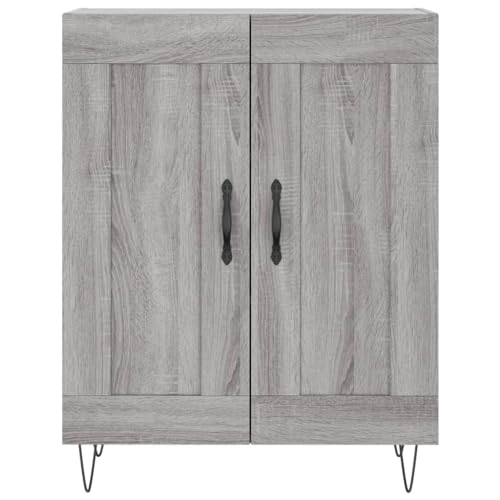 ZEYUAN Aparador de Madera de ingeniería Gris Sonoma 69,5x34x90 cm, Aparadores para Salon, Aparador Entrada Recibidor, Aparador Cocina, Vitrinas para Salon, Muebles Auxiliares 830194