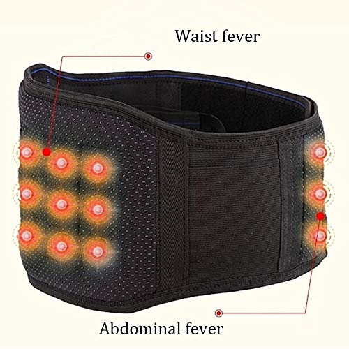 ZFF Compresión Soporte Lumbar cinturón, Cintura Cadera Apoyo para Nervio ciático Espalda Baja Dolor Alivio Hombres Mujer Trabajando Ejercitándose (Size : L)