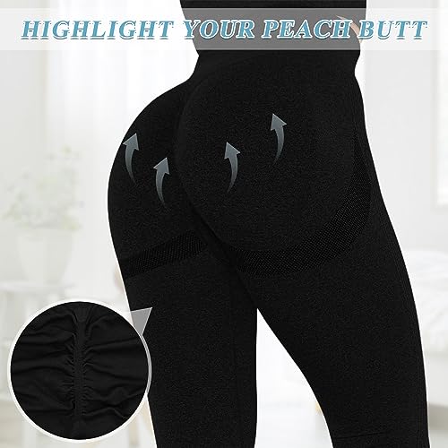 Zhiaek Mallas Deporte Mujer Cintura Alta Leggins Mujer Push Up Elástico Sin Costuras Pantalon Deporte Ropa Deportiva Mujer para Yoga Fitness Pilates Training