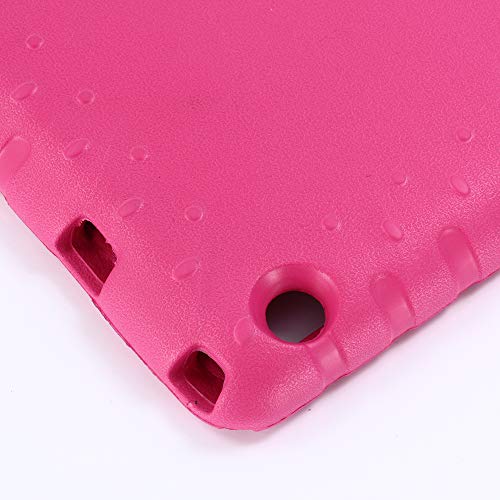 ZiHang Funda Infantil Huawei MediaPad T3 10, Carcasa Niño Antigolpes con Asa Convertible Tapa de Soporte, Funda Bebé Ligera para Huawei MediaPad T3 10 (Rosa roja)