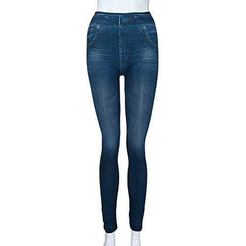 Zilosconcy Slim Size Fitness Jeans Leggings Leggins Longitud Plus Pantalones Pocket Denim Mujer Jeans de Mujer Bolso Jeans Mujer Azul