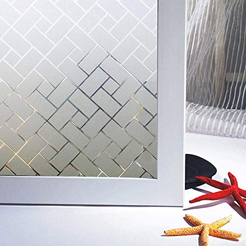 Zindoo Vinilos para Ventanas Opaco Vinilos para Cristales Vinilo Decorativos Cristales Buena protección de la privacidad, Adecuada para Baño, Hogar 60 * 200cm