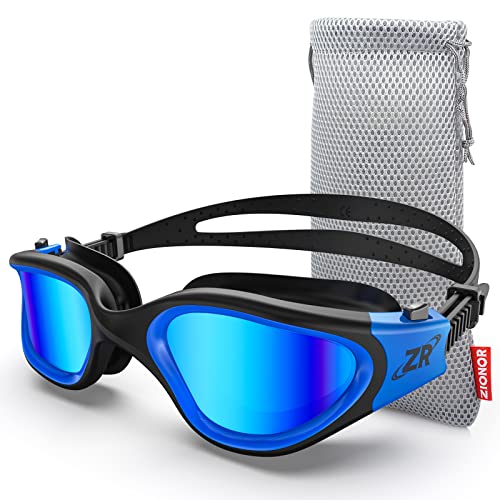 ZIONOR G1 - Gafas de natación polarizadas para unisex y adulto y mujer, anti niebla, 100% anti UV gafas de buceo