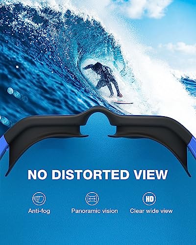 ZIONOR G1 - Gafas de natación polarizadas para unisex y adulto y mujer, anti niebla, 100% anti UV gafas de buceo