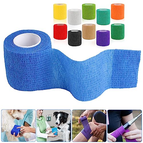 ZIOYA Tape Crossfit 12 Rollo 5cm x 4.5 m Esparadrapo Deportivo Esparadrapo Crossfit Adecuado para Nadar Correr Deportes al Aire Libre Fitness Yoga (Colorido)